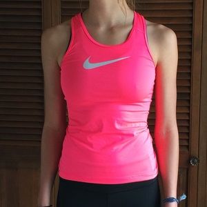 Neon pink Nike Tank